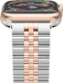 Wolait Compatible with Apple Watch Ultra 2 Band 49mm 46mm 45mm 44mm 42mm, Silver/Rose Gold Stainless Steel Heavy Band