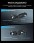 SMALLRIG 1/4''-20 1.2 (2.6 lbs), MD5712 Foldable Mini L-Shaped Mount Plate, Mounting Bracket Adapter with Screw