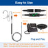 U10 Headset Adapter, RJ9 to QD Cable for Plantronics Quick Disconnect Headsets, Compatible with Cisco IP Phones