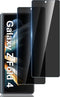 LYWHL Privacy Screen Protector for Samsung Galaxy Z Fold 4 - 2 Pack, Anti-Scratch, Easy Install, 6.2 Inch, Black.