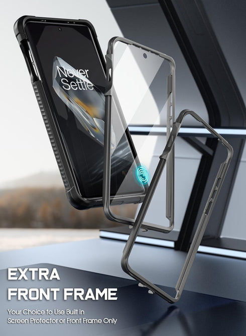 Poetic Guardian Case for OnePlus 12 5G (2024) - Rugged Clear Cover, Full-Body Hybrid, Built-in Screen Protector,