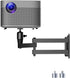 suptek Universal Foldable Projector Wall Mount - Adjustable Bracket for Projectors, Compatible with