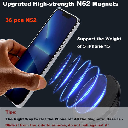 Rigdance 1" (25mm) Magnetic Phone Holder for Ram Mount, Ball Mount for Magsafe for Ram B Size Socket