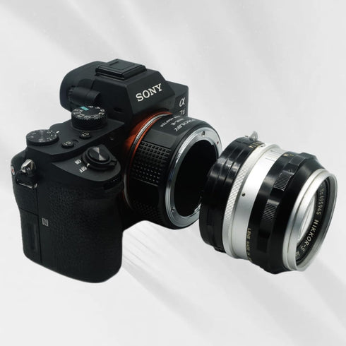 Lens Mount Adapter for Manual Focus, Compatible with Nikon F Lens to Sony E (NEX) Camera Body