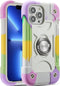 MARKILL Compatible with iPhone 13 Pro Max Case, Heavy-Duty Military Grade Shockproof Cover with Ring Stand