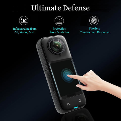 Insta360 X4 Accessories Kit, Bundle of Hard Shell Carry Case, Silicone Protective Case, Lens Guard