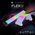 TECWARE Flex RGB PSU Extension Cable Cover Kit with Light Up LED Strip Set for GPU and Motherboard Cables