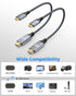 4K 1FT 2-Pack, 4K@60Hz/2K@120Hz/1080P, 18Gbps, Short Mini HDMI to HDMI Cable HDMI to Mini HDMI Cable Braided Cord