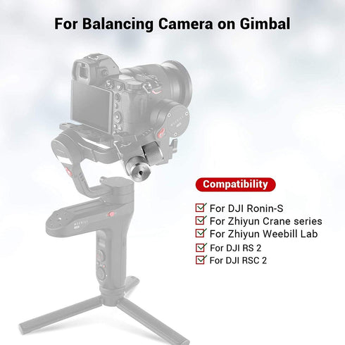 SMALLRIG 100g Removable Counterweight for DJI Ronin S/Ronin RS 2/Ronin-SC/Ronin RSC 2 Stabilizers