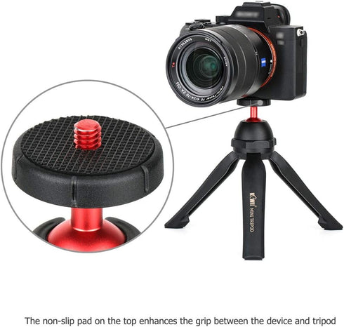 Handheld Mini Tripod for Camera, Tabletop Tripod with 360° Ball Head for Sony ZV-1 RX100VII RX100 VI RX100V A7C