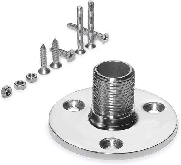 Marine Grade 316 Stainless Steel Antenna Mount Base