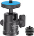 rubesee Mini Ball Head, Panoramic Camera Tripod Head with 1/4" Screw Shoe Mount,