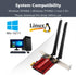 New 5.8 Gbps Wi-Fi 7 Bluetooth 5.4 PCI-E Adapter Intel BE200 Card 2.4/5/6 GHz 802.11be for Windows 11 PC Desktop
