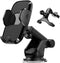 3 in 1 Car Phone Holder, Universal Dashboard Windshield Air Vent Mount, Suction Cup & Clip, Hands-Free for iPhone