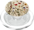 Boho Wildflower Aesthetic Mixed Flowers Pressed Flower PopSockets MagSafe PopGrip for iPhone Beige