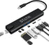 Statik UltraHub Powered USB C Hub - Multiport Adapter - 8-in-1 Docking Station