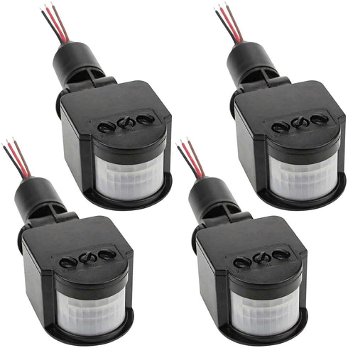 4 Packs-Outdoor PIR DC 12V Automatic Infrared PIR Motion Sensor Switch for