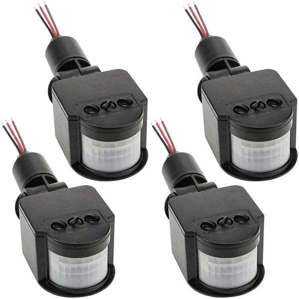 4 Packs-Outdoor PIR DC 12V Automatic Infrared PIR Motion Sensor Switch for