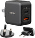 MINIX NEO P1 Mini 33W PPS 2-Port GaN Charger, 1 USB-C Fast Charger and 1 USB-A Quick Charger 3.0 for iPhone and Galaxy