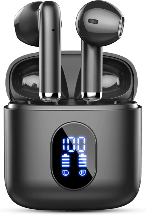 Wireless Earbuds, 2024 Bluetooth 5.4 Earbuds Hi-Fi Stereo, 3g Mini Ear Buds with 4 ENC Mic, 30H USB-C LED Charging