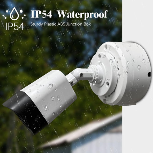 (ABS New) Security Camera Junction Box, Outdoor Bracket, Plastic Waterproof Mount, Hide Cable Junction Box for Arlo
