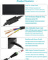 MTYTOT 12V 8A 96W 100V-240V 12 5.5mm x2.5mm/2.1mm DC Power Supply Adapter, AC to DC Volt Transformer, AC/DC Converter