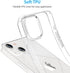 Clear Case for iPhone 13, Transparent Soft Shockproof Protective Slim Thin Phone Bumper Case