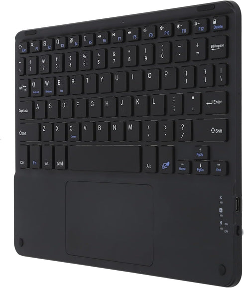 Bluetooth Keyboard, Multi-Function Scissor Keyboard with Touchpad, Ultra-Slim Portable 10in External Computer Keyboard