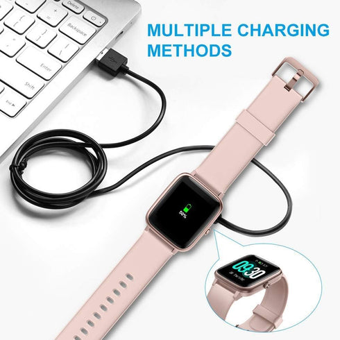 Compatible TAOPON ZL54 Smart Watch Charger, Magnetic USB Charging Cable Replacement for 1.83 Inch Smart Watch