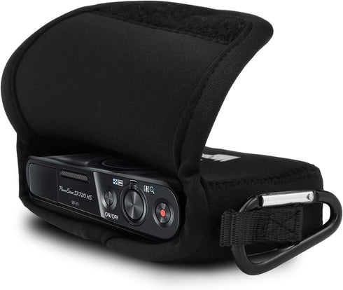 MegaGear Ultra Light Neoprene Camera Case compatible with Canon PowerShot SX720 HS, Sony Cyber-shot DSC-HX50V.