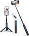 ATUMTEK Selfie Stick Tripod, Extendable 3 in 1 Aluminum Bluetooth Selfie Stick with Wireless Remote for iPhone