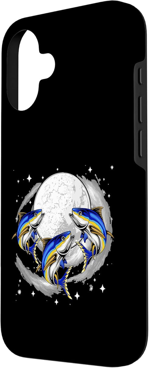 Fishing Vacations Costume 16 Three Cute Tunas Costume Moon Matching Sea Animal Lover Case for iPhone