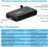 1Mii Bluetooth 5.0 Music Receiver for Car/Home Stereo, Aux Bluetooth Adapter with Volume Control, 16H Battery Life