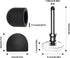 Bopomofo 10 Tips+5 Rubber Transparent Disc Trips,High Precision and High Sensitivity Stylus Replacement Tibs,Black