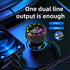 Car Charger Adapter, 4-in-1 Multi-Port Fast Charger 3.1A with Type C Coiled Cable, Compatible with iPhone