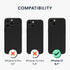 kwmobile 13 Case Compatible with Apple iPhone - Case with Hand Strap and Stand Soft TPU Silicone Coating - Blueberry