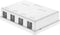 Networx Keystone Jack Surface Mount Boxes, 4 Port, White