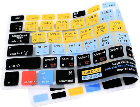 Serato Scratch Live Keyboard Cover, US Layout for Air 13 Inch A1466 A1369 and MacBook Pro 13/15 Inch