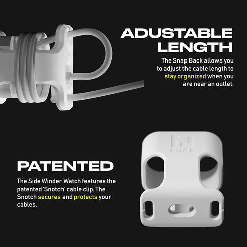 Snap Back Charger Winder for Apple 20W/18W USB-C Chargers, Travel and Cable Management