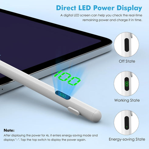 MoKo Active Stylus Pen for Touch Screen, Universal Compatible with iPad/iPhone/Samsung/Lenovo/Xiaomi, Tablet Pen with