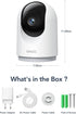 GNCC 2K 2-Way 2.4G Indoor Security Camera, Cameras for Home Security with Motion Detection, Baby/Pet Camera with Phone