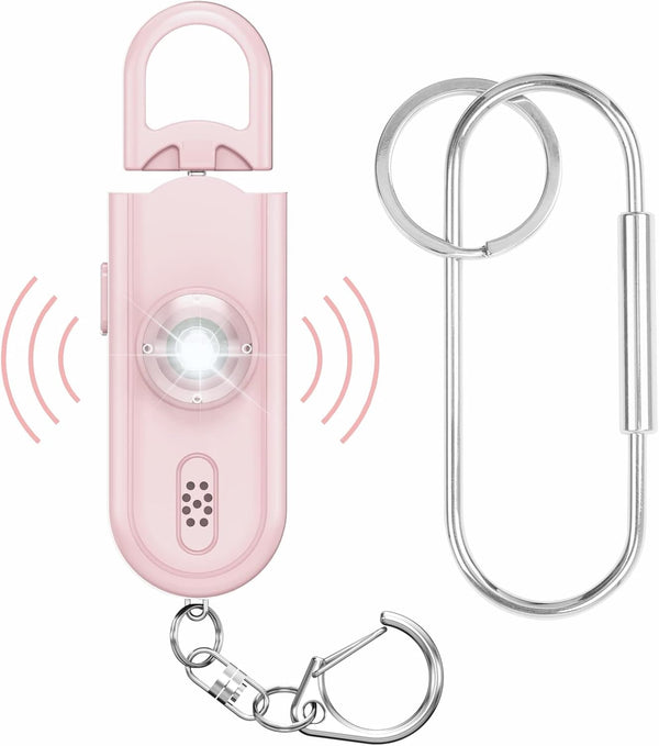 Personal Safety Alarm for Women, 130dB Loud Siren with SOS Strobe Light and Flashlight for Emergency Alerts