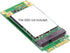 cablecc mSATA Adapter to Mini PCI-e SATA SSD - 3x5cm to 3x7cm for Asus Eee PC Models