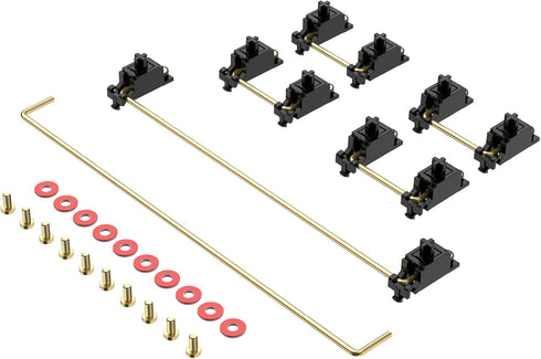 Stabilizer V2, Screw in Stabilizers with 2u 6.25u 7u Wires, PCB Mount Keyboard Stabilizers for Mechanical Keyboards (V2