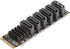 M.2 to SATA3.0 Adapter Card, M.2 M EKY PCIE3.0 to SATA, ASM1166 6Gbps 6 Port Expansion Interface Card