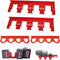 WOLGNKI Metal Battery Holder Organizer Mount Fit for Milwaukee M18 M12 Battery 2pcs