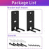 Pair Steel Black Wall Mount Brackets for Bose OmniJewel Lifestyle 650 Home Entertainment System
