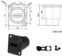 HDMI 4K@60Hz D Panel Mount Connector with Waterproof Cover, Female-to-Female HDMI Coupler Adapter