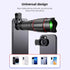Andoer 25x 25X Macro Telephoto Smartphone Lens Kit with Phone Clip Holder, Telephoto Lens, Black