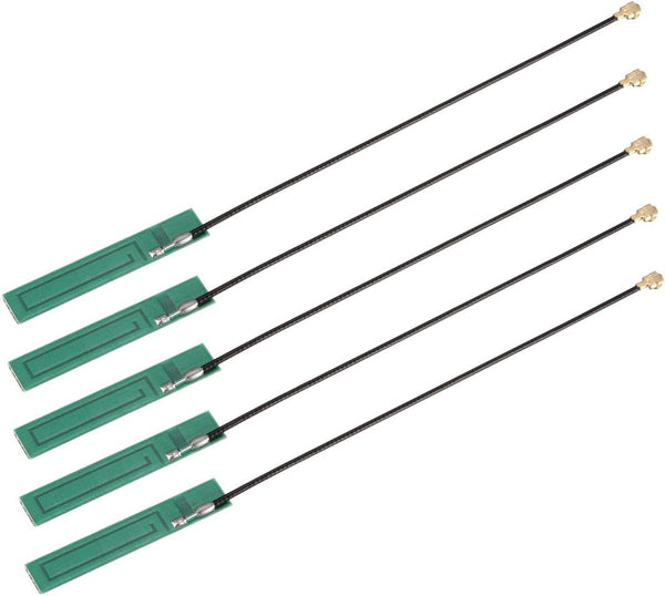 uxcell PCB GSM Built-in Antenna 3G 3dBi 780-2170MHz Female Connector with 95mm RF1.13 Cable, 5Pcs